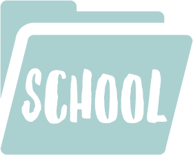 School Folder for Organizational Success PNG