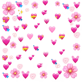 Radiant Heart Blossoms of Love PNG