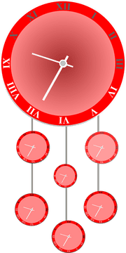 Hanging Clocks of Time and Style PNG