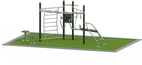 Outdoor Fitness Playground for Active Play PNG