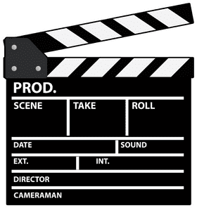 Creative Moments with a Movie Clapperboard PNG