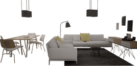 Modern Comfort in a Hospital Room Setting PNG