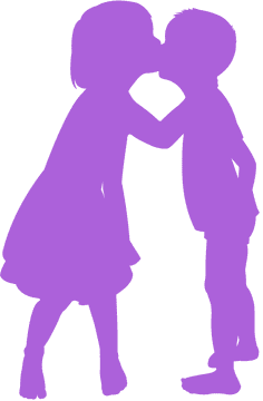 Sweet Innocence A Kiss of Childhood PNG