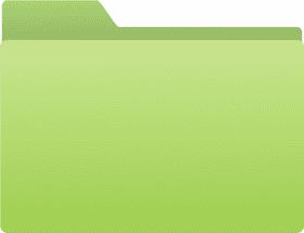 Eco-Friendly Green File Folder Design PNG