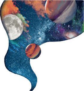 Colorful Planet Symphony in the Cosmos PNG