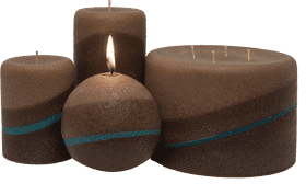 Tranquil Earthy Candle Collection PNG