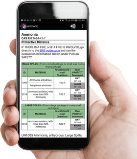 Mobile Device Safety Information Display PNG