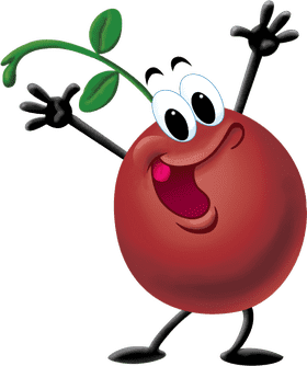 Cranberry Cheer The Happy Berry Buddy PNG