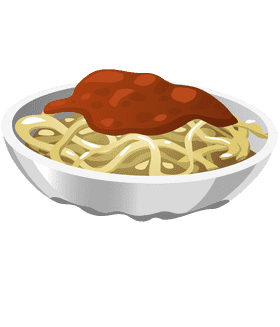 Delicious Pasta Bowl with Savory Tomato Sauce PNG
