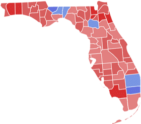 Florida Election Ballot Results Map PNG