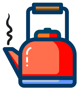 Whimsical Plant Pot Watering Kettle Design PNG