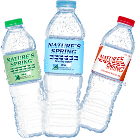 Nature's Spring Refreshingly Pure Water for Every Sip PNG