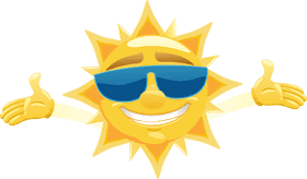 Sunny Vibes with Solar Panel Power PNG