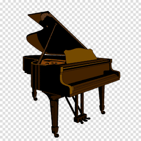 Elegant Piano Melody in Motion PNG