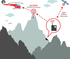 Mountain Signal Connecting Heights with Technology PNG