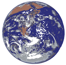 Earth A Vibrant Blue and Brown Sphere PNG