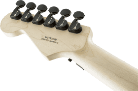Precision Craftsmanship Electric Guitar Headstock Detail PNG