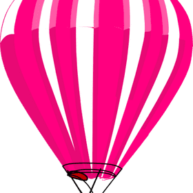 Whimsical Pink Balloon Adventure PNG