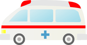 Emergency Response Ambulance with Medical Cross PNG
