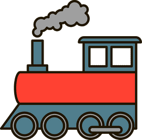 Coal-Powered Locomotive Journey PNG