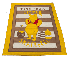 Whimsical Winnie the Pooh Quilt Blanket PNG