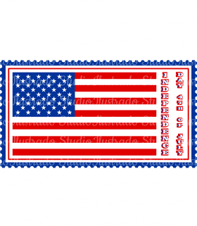 American Independence Day Flag Celebration PNG