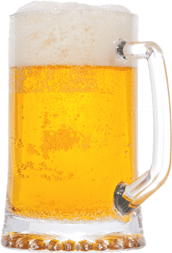Refreshing Beer Glass Filled with Golden Brew PNG