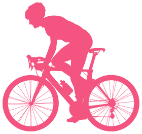 Dynamic Bicycle Rider in Motion PNG