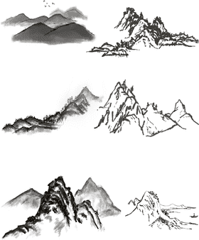 Chinese Traditional Landscape Art PNG