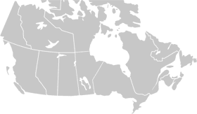 USA Map with Canadian Border Highlighted PNG