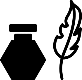 Elegant Ink Bottle Design for Creative Minds PNG