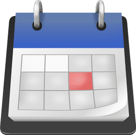 Interactive Monthly Calendar Planner PNG