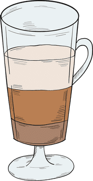 Layered Delight Coffee Cup PNG