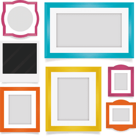 Colorful Frames for Perfect Picture Moments PNG