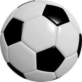 Classic Soccer Ball Design in Action PNG