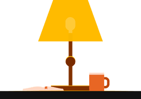 Cozy Corner Lamp and Light Serenity PNG
