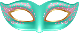 Elegant Decorative Facial Mask Design PNG