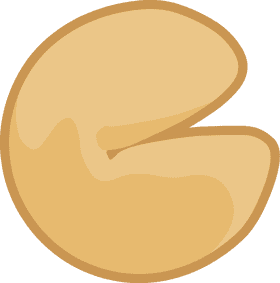 Delightful Crunch of Fortune Cookie PNG