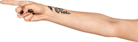 Bold Tattoo Artistry on a Stylish Arm PNG