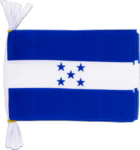 Honduras National Flag with Blue and White Stripes PNG