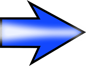 Bold Blue Arrow Pointing Forward PNG