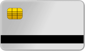 Basic Silver Credit Card Design PNG