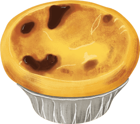 Creamy Caramel Delight Cupcake PNG