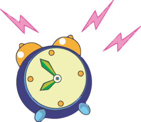 Alarm Clock with Playful Sound Effects PNG