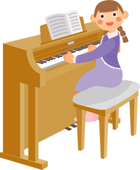Joyful Melodies on Piano Keys PNG