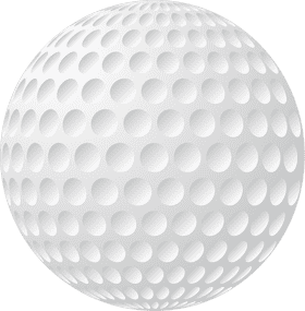 Classic Sports Golf Ball Design PNG