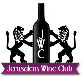 Elegant Jerusalem Wine Bottle Club Design PNG