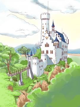 Forest Enchantment The Castle on the Hill PNG