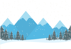 Winter Wonderland Mountain Scenery PNG
