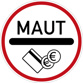 Payment Required Ahead Toll Road Notice PNG